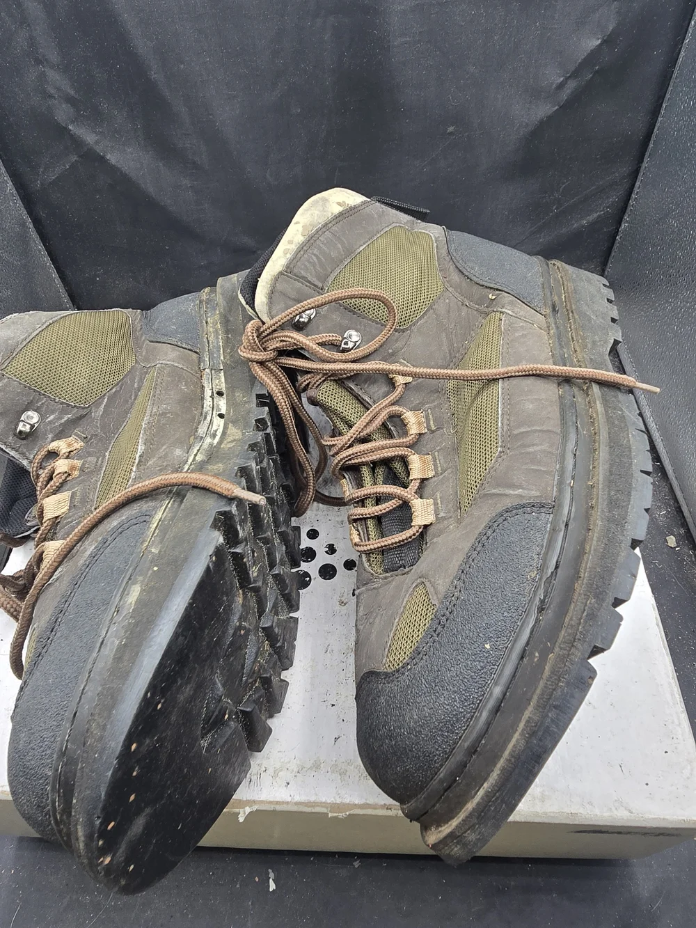 Men's Olive Green Brown Tactical Work Boots